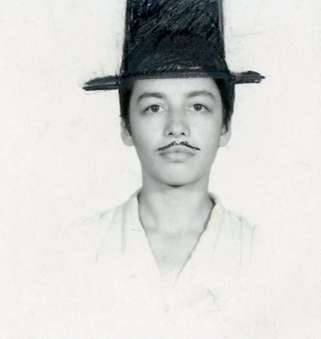 Keti Kapanadze, Probable need (Gentleman), 1990, Photo on Photo Canvas Overworked by Hand, 120x74 cm.