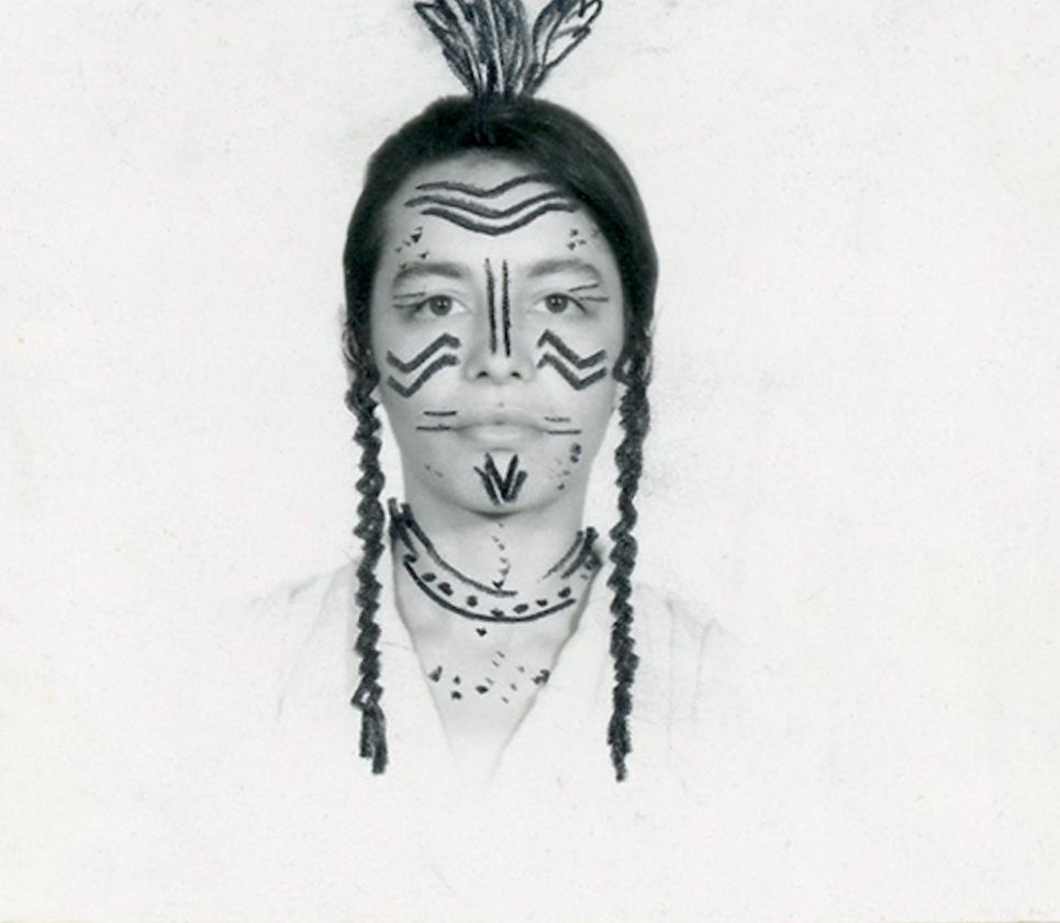 Keti Kapanadze, Probable Need (Native), 1990, Photo on Photo Canvas Overworked by Hand, 120x74 cm.