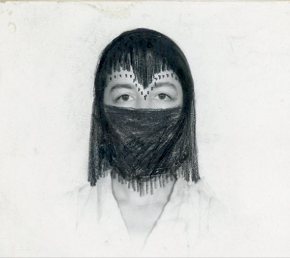 Keti Kapanadze, Probable need (mystery), 1990, Photo on Photo Canvas Overworked by Hand, 120x74 cm.